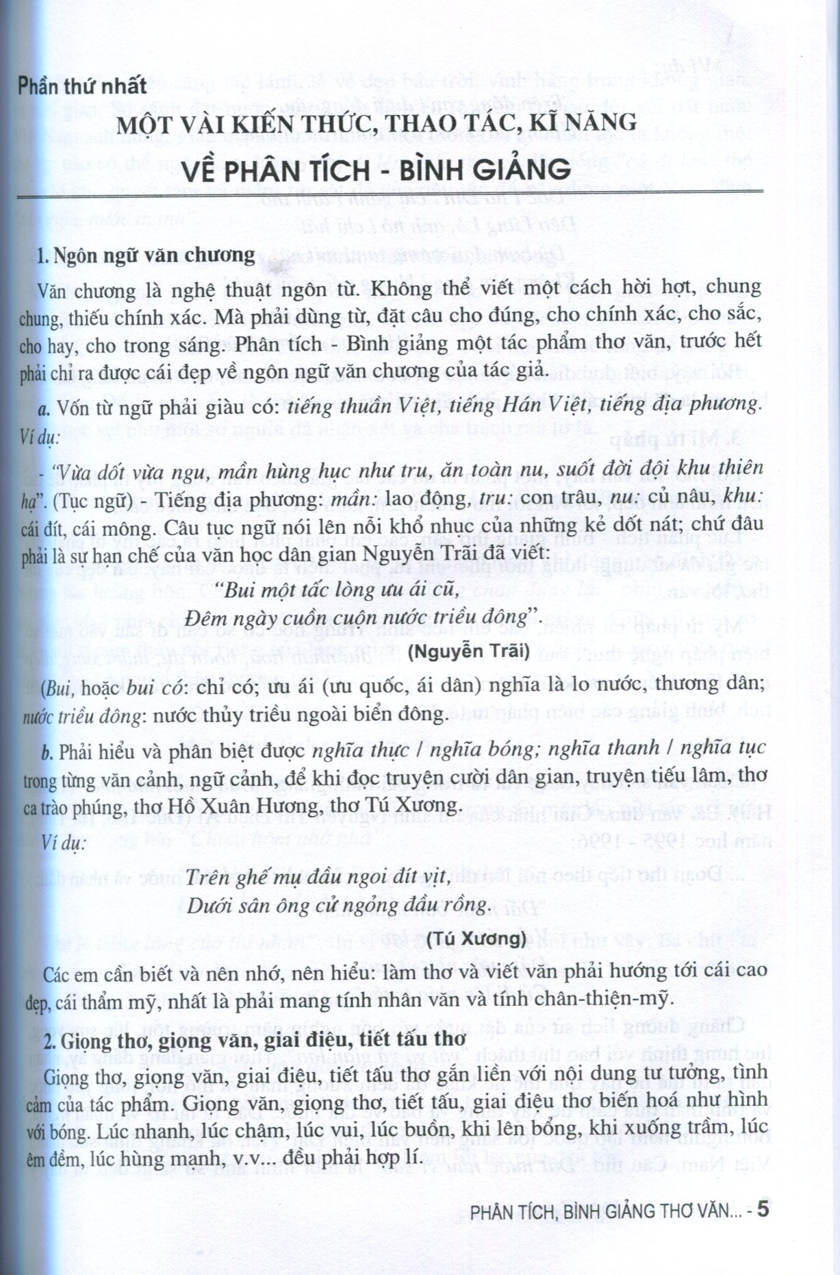 Phân Tích Bình Giảng Thơ Văn 9