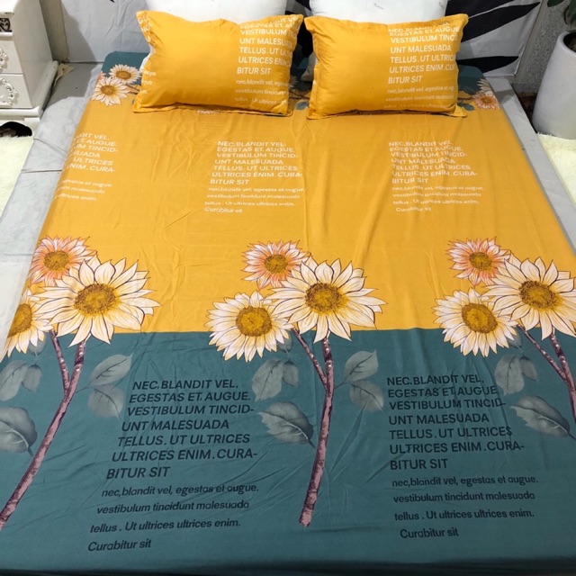 Set Ga Gối  ( 1 Drap + 2 Vỏ Gối Nằm + 1 Vỏ Gối Ôm ) Không Phai , Không Xù