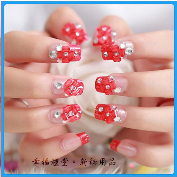 Hộp 24 Móng tay giả , nail giả , móng giả A71 (keo sẵn sau các ngón tay )