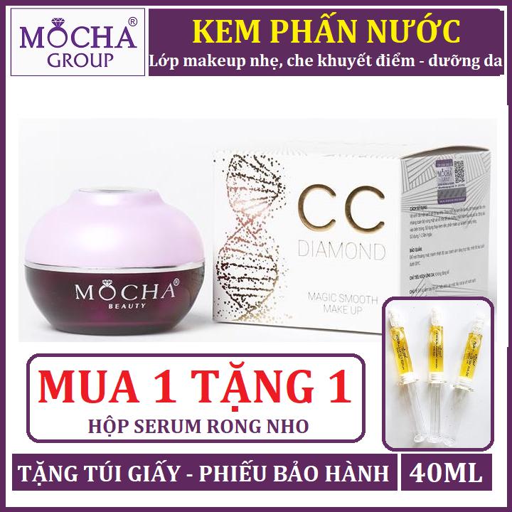 [Hcm]Kem Phấn Nước Mocha - Mua 1 Tặng 1 Ống Serum Tế Bào Gốc Mocha 60K - Kem Phấn Nước Che Khuyết Điểm Và Dưỡng Da