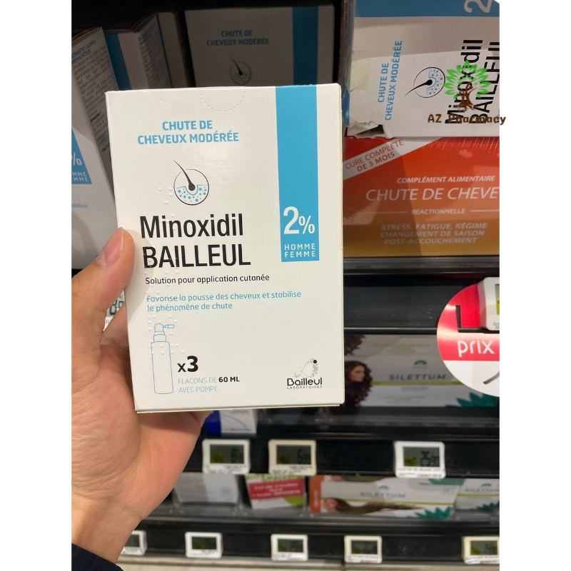 Xịt mọc tóc Minoxidil 2% và 5% Bailleu