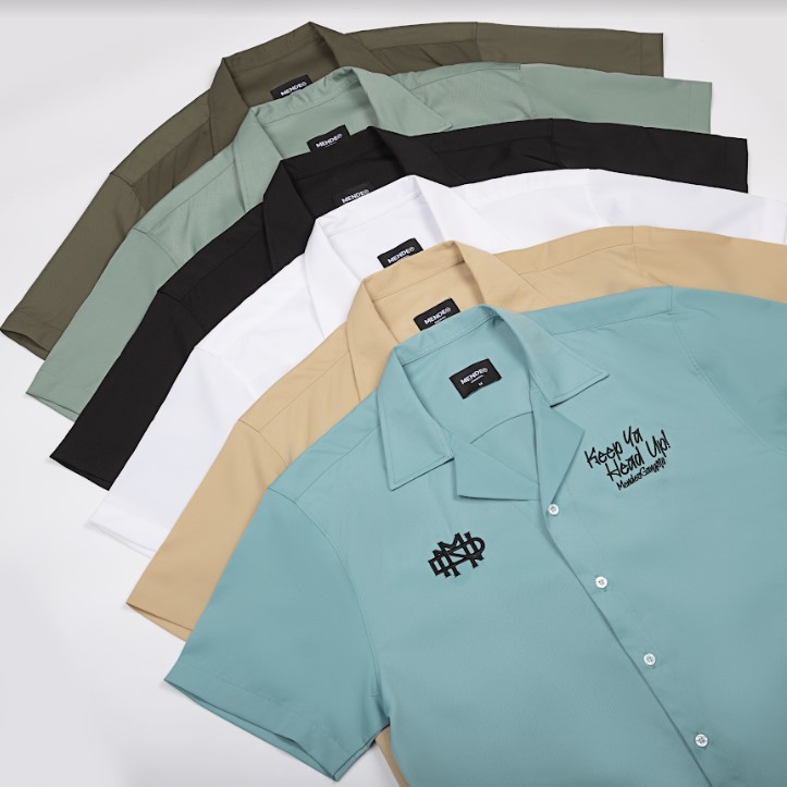 Gangsta Shirt - Áo sơ mi nam tay ngắn 6 màu basic