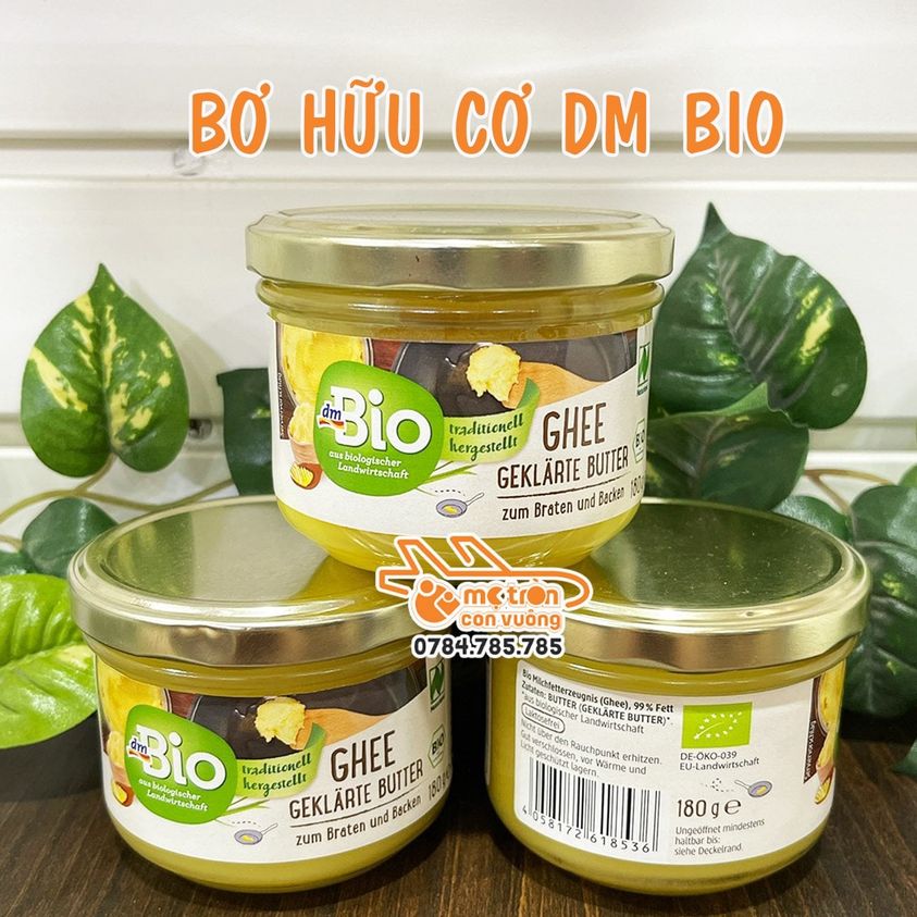 Bơ hữu cơ Ghee Dm Bio Đức cho bé - 180gr