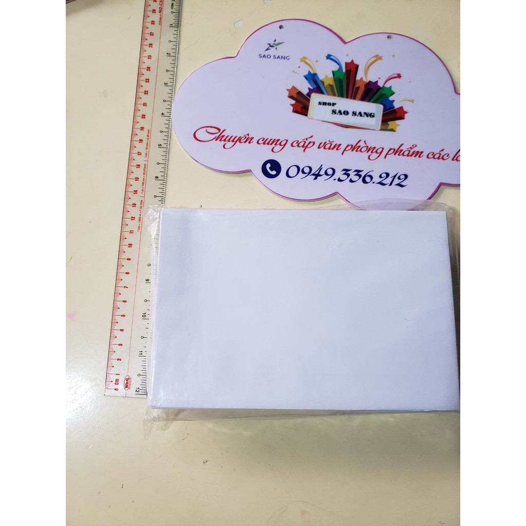 Bao thư trắng có keo 12*18 (xấp 100 cái)