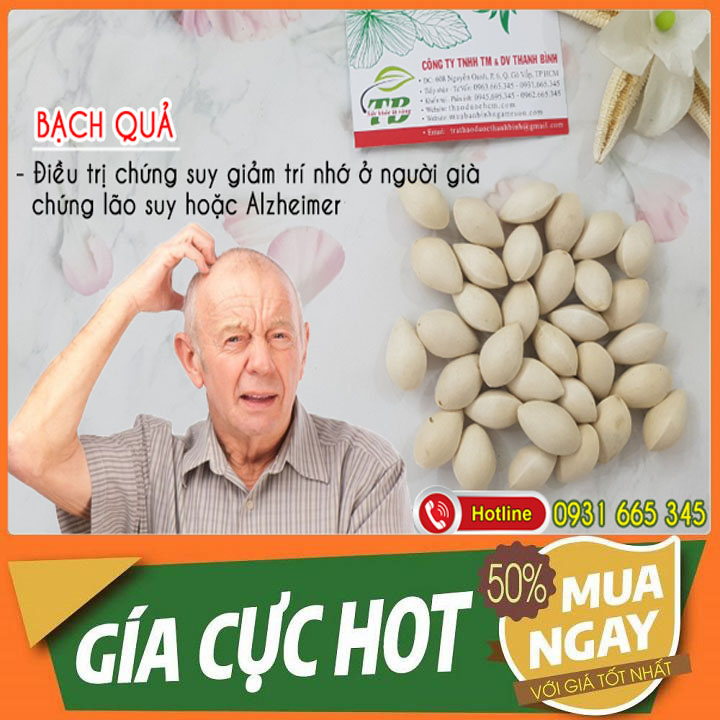 Bạch Quả Khô 100G Hàng CTy Chất Lượng - Thảo Dược Thanh Bình