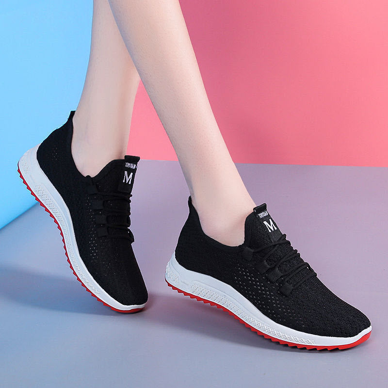 Giày Sneaker Nữ Thời Trang Vải Lưới Thoáng Khí