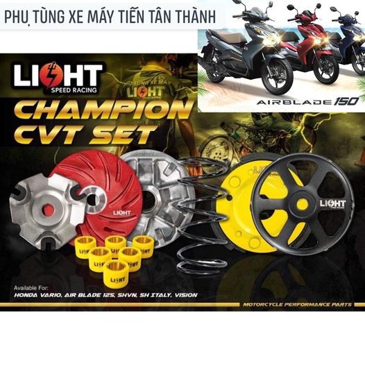 Combo nồi xe tay ga LIGHT SPEED v3 AB 110 / CLICK 110 / VISION 2021 / SCOOPY CÁC ĐỜI