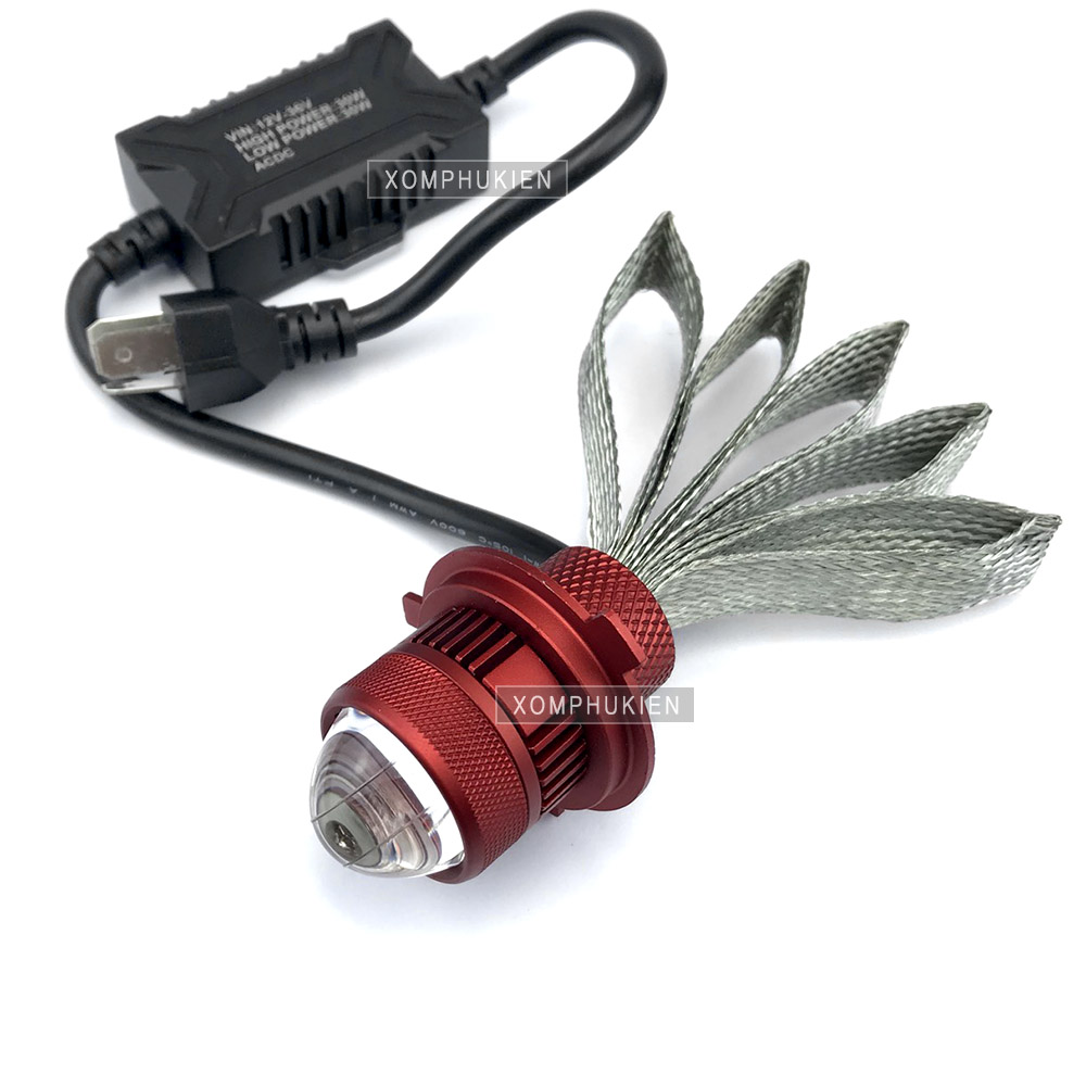 [HCM]Đèn Pha Bi Cầu Ruby Cos Vàng  Pha Trắng [ 1 Chiếc ]