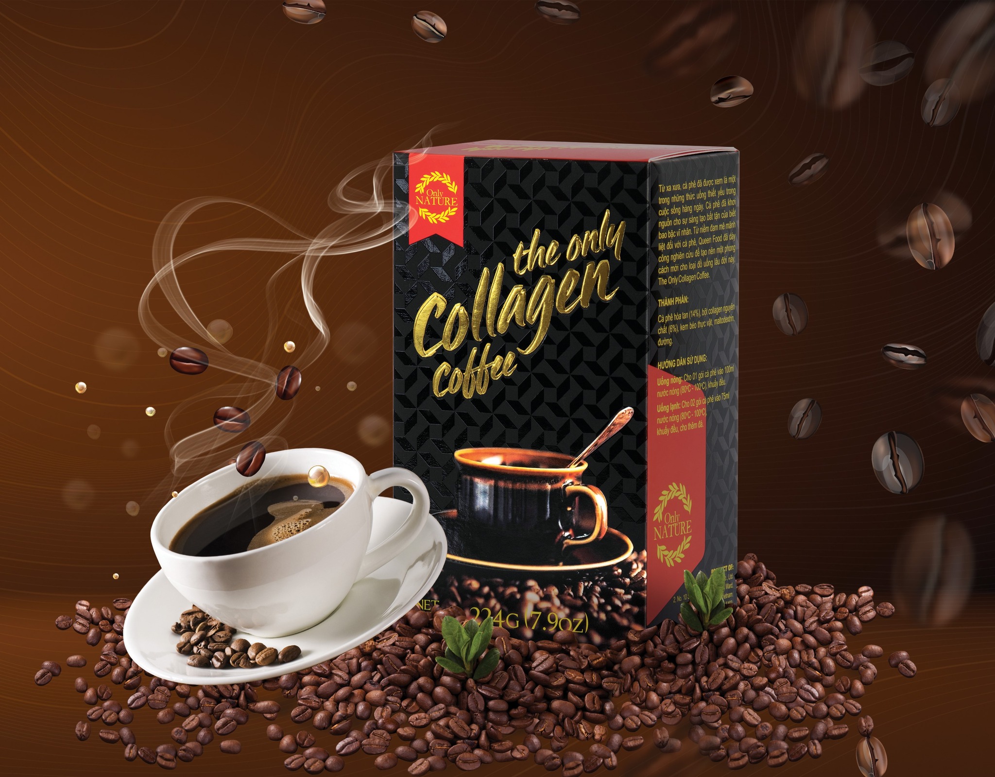 Cà Phê Collagen Only Nature 224gr/ hộp