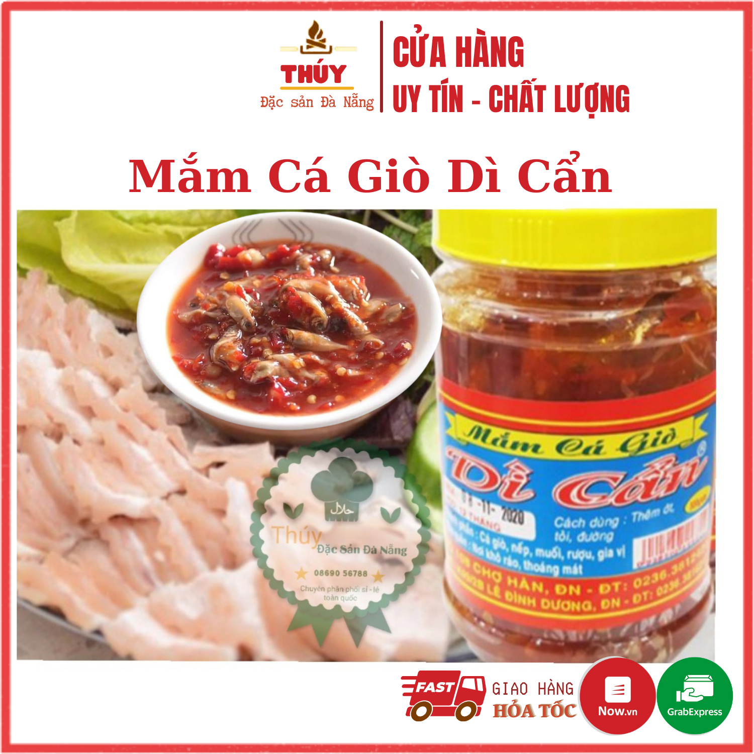 Mắm Cá Giò Dì Cẩn Hũ 500Gr - Đặc Sản Đà Nẵng
