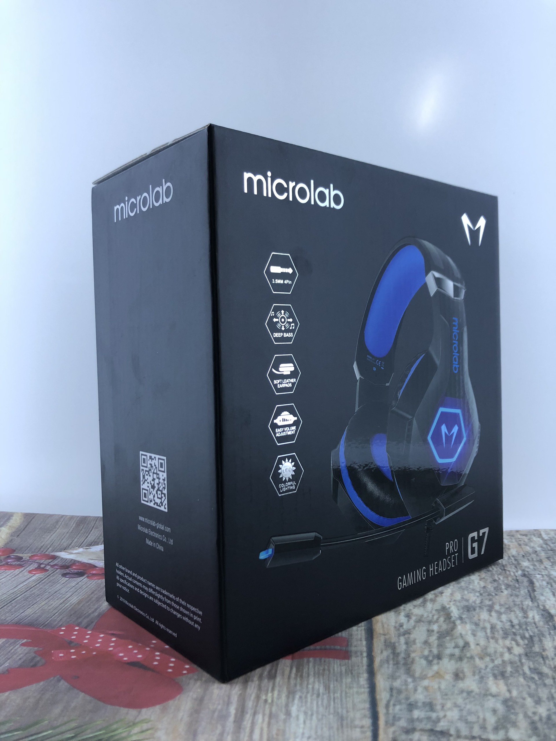 Tai Nghe Có Dây MICROLAB G7 GAMING (tích hợp Micro xoay được, 1 jack 3.5mm combo, 1 USB for Led)