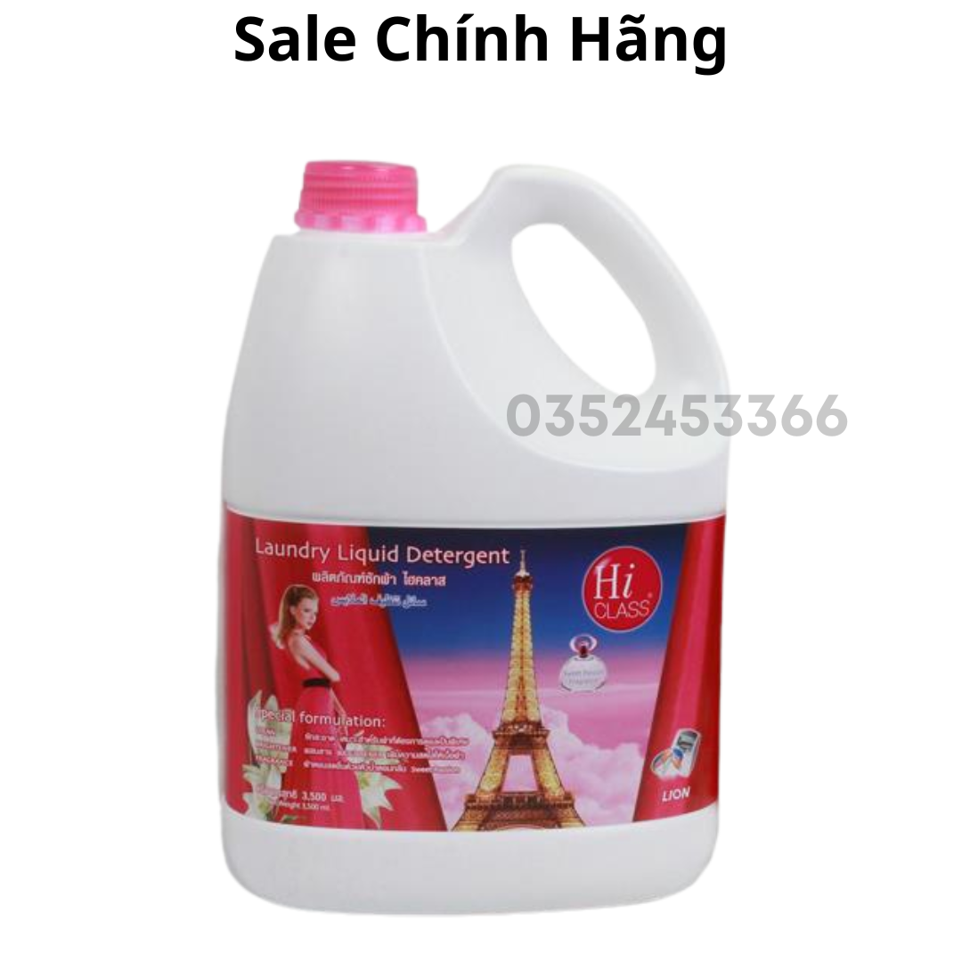 Nước Giặt Thái Lan Hiclass Can 3500ml Hàng Cao Cấp