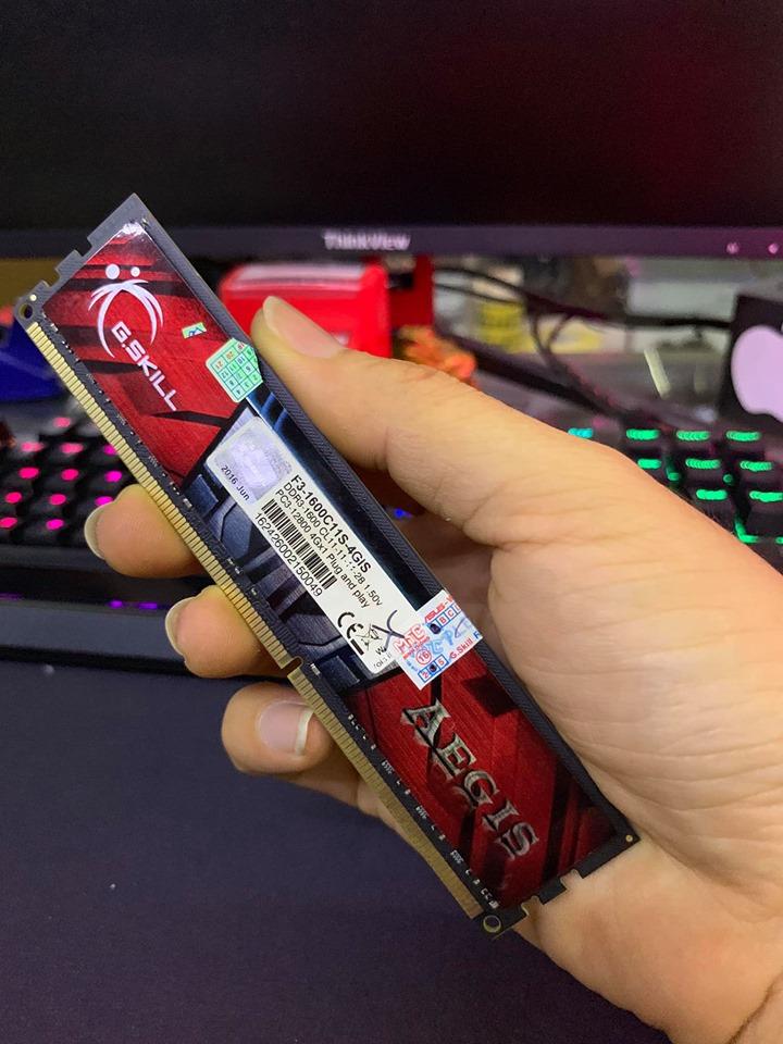 Bộ nhớ ddr3 g.skill 4gb buss 1600mhz tản lá