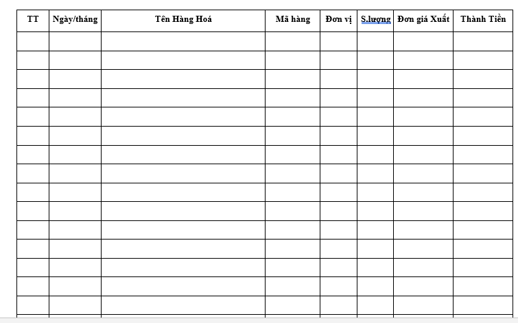 Sổ xuất hàng A4, sổ theo dõi xuất hàng