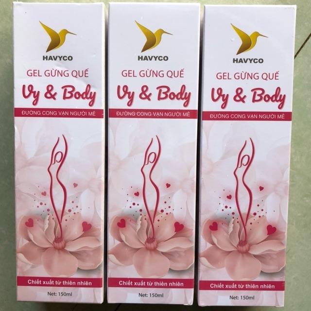 Gel tan mỡ gừng quế Vy Body