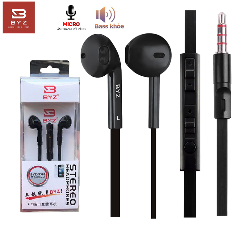 Tai nghe đt byz s389 jack 3.5 - âm thanh cực hay
