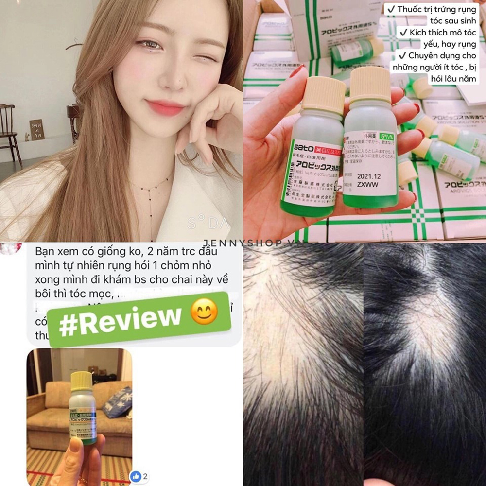 Serum Mọc Tóc Sato Nhật Bản Tinh Chất Mọc Tóc Sato Nhật Bản 30ml