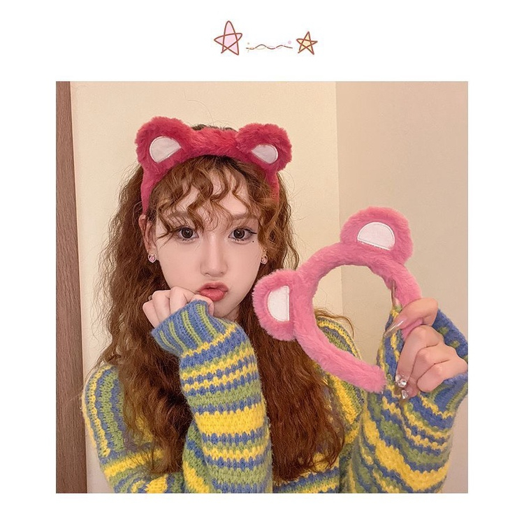 Băng đô cài tóc hình gấu dâu Lotso