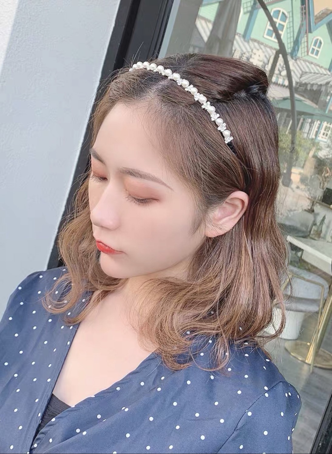 Bờm Cài Tóc Đính Đá Cao Cấp - phukienteen