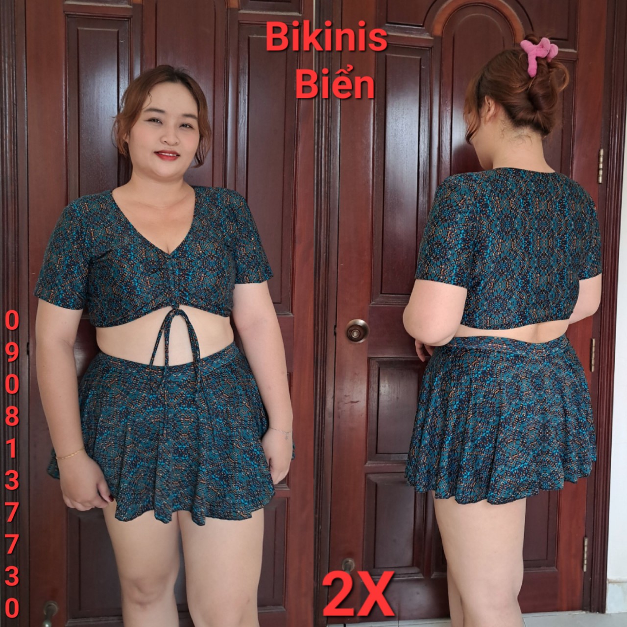 Bikini bigsize áo rút(60-90kg)
