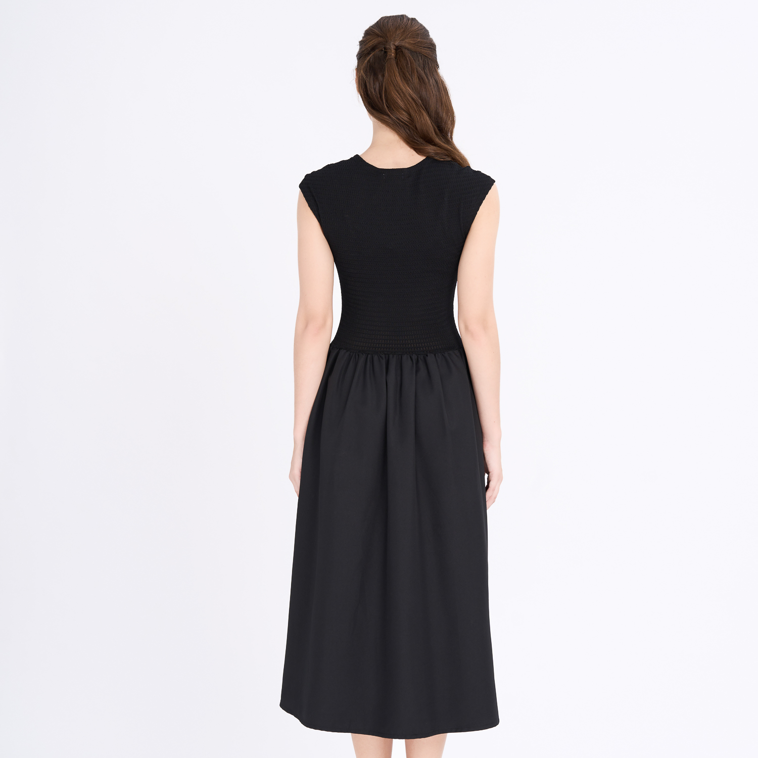 [NHẬP MÃ NOVFALAZSOCIAL02 GIẢM 40K ĐƠN 199K  ] Đầm mini xòe thun phối cotton lạnh Maybi