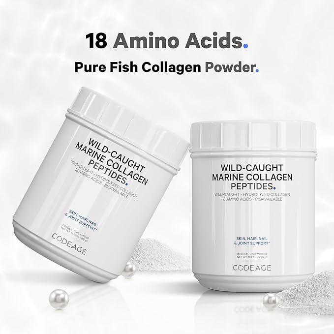 TPBVSK Bột Collagen Codeage Marine Collagen Peptides, hộp 450g