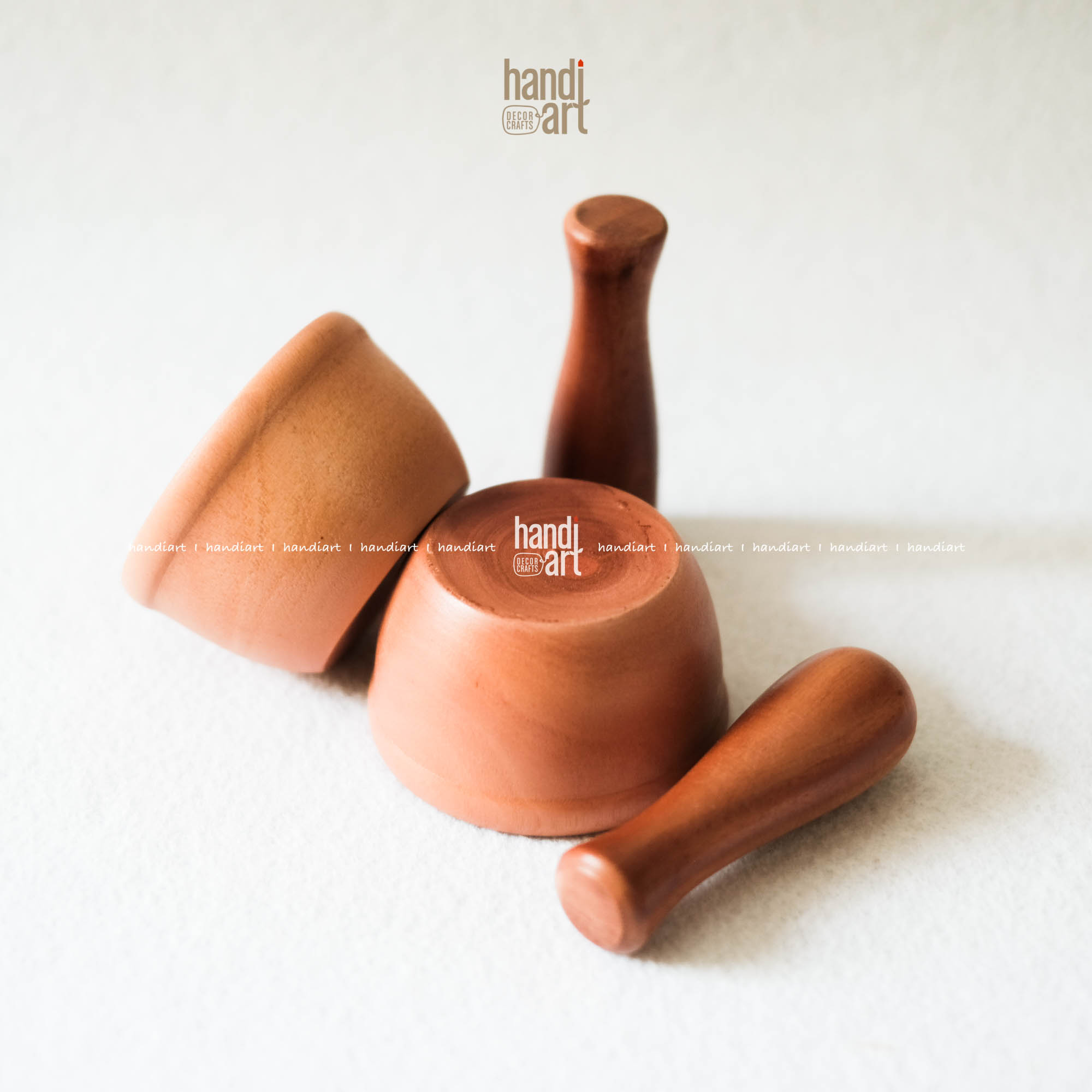 Cối & chày gỗ giã hành tỏi