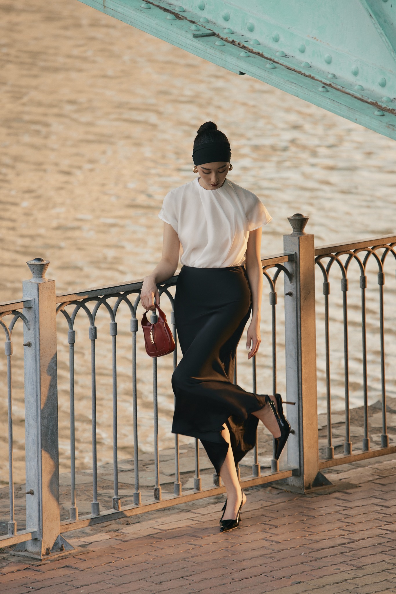 Áo sơ mi lụa Luna Silk Top HUONG BOUTIQUE HBSM1138