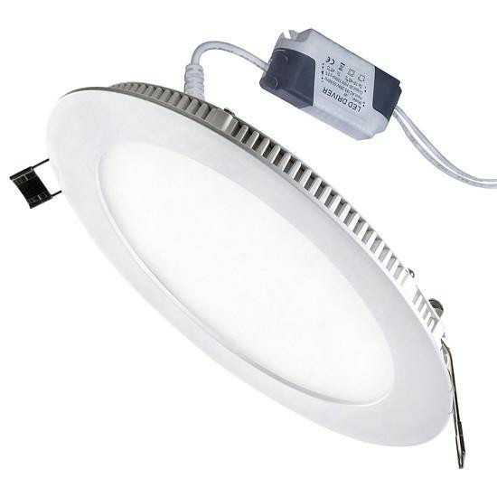 Đèn Led Panel mỏng tròn Âm Trần 3W, 4W, 6W, 9W, 12W, 18W, 24W (Ánh sàng Trắng, Vàng)