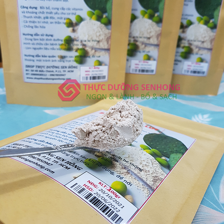 Bột hạt sen (200gr) Hạt sen lứt rang chín xay mịn