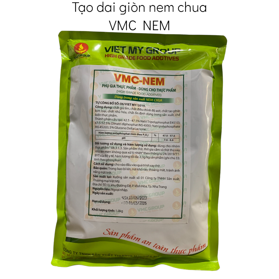 VMC NEM TẠO DAI GIÒN CHO NEM CHUA