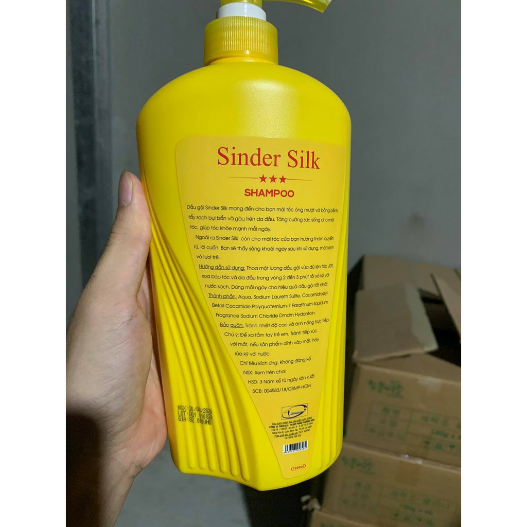 Dầu Gội Silk Bồ Kết 1000ml Chai Vàng