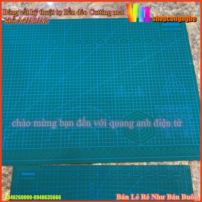 Bảng cắt kỹ thuật tự liền dẻo Cutting mat khổ A4/A3/A2