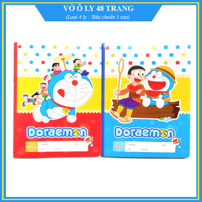 Combo 10 vở ô ly cho học sinh tiểu học