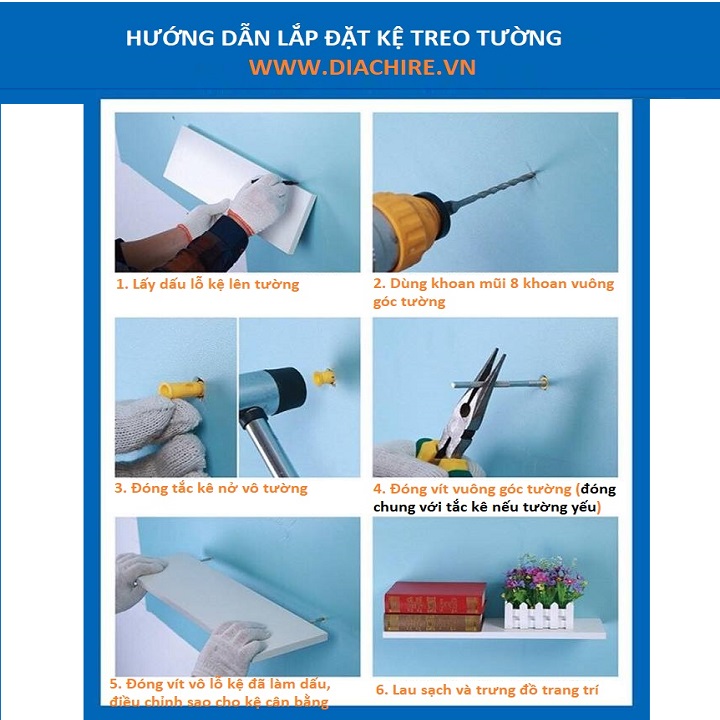 Bộ 3 Kệ Chữ U Sang Trọng Gỗ Lõi Xanh Chống Ẩm + Tặng Lá Gỗ Trang Trí Dán Tường.