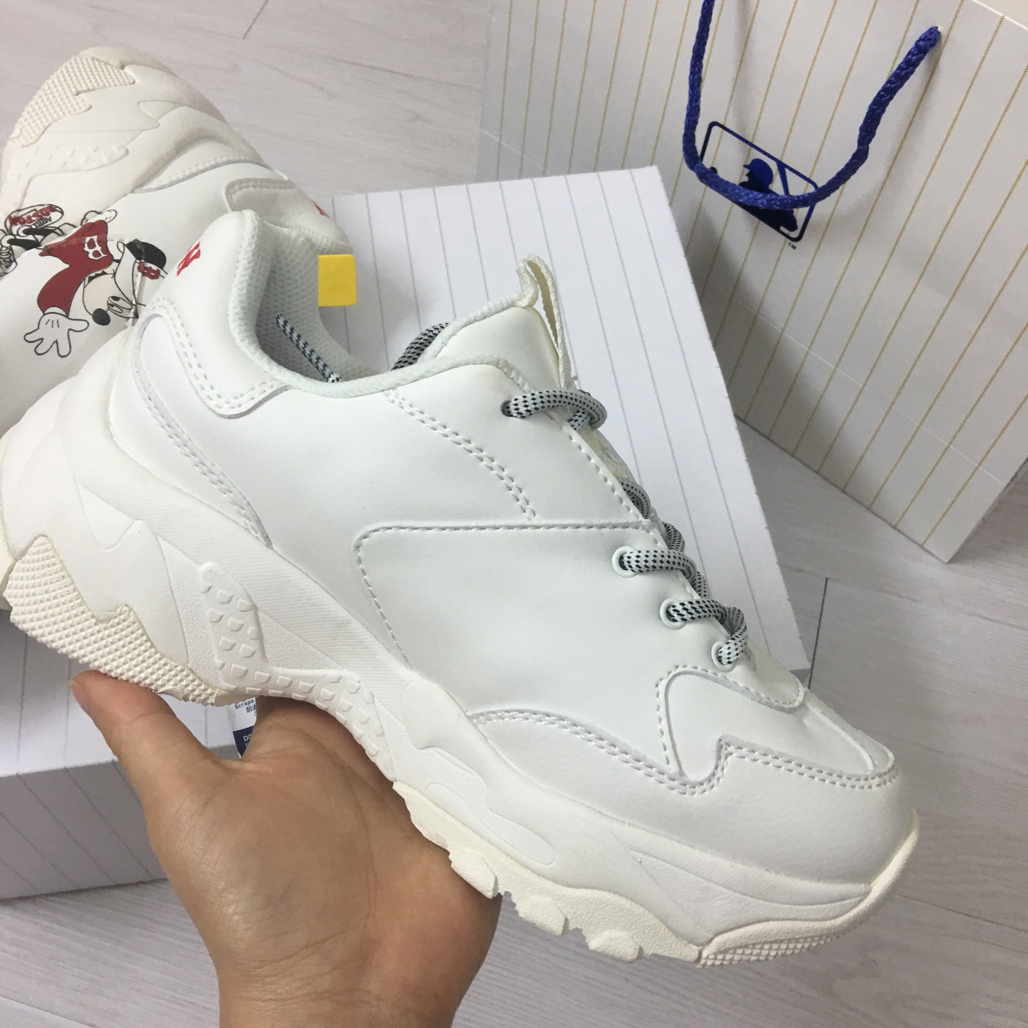 [TẶNG HỘP+TẤT] Giày thể thao MLB mickey loại đẹp