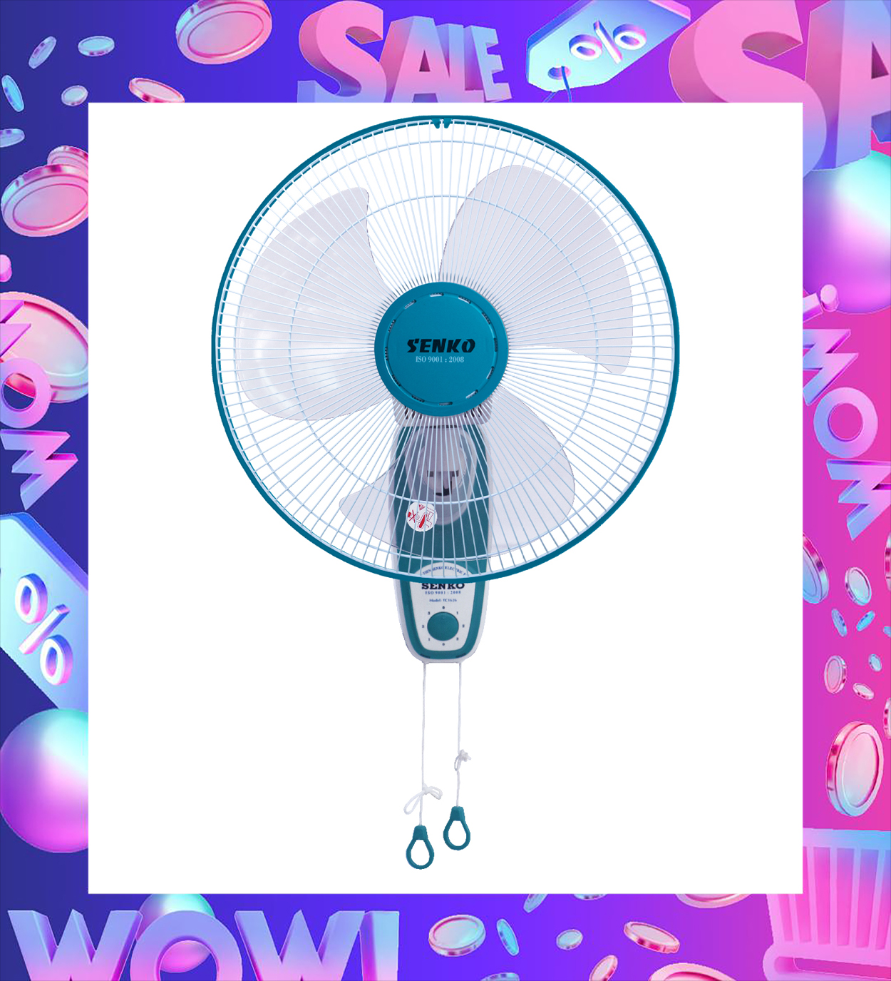 BÁO GIÁ QUẠT ĐIỆN ĐỨNG 7 CÁNH SENKO LTS1636 - GIAO MÀU NGẪU NHIÊN - HÀNG CHÍNH HÃNG | Shopee Lazada Sendo Tiki mới nhất 30 Quạt treo 2 dây Senko sải cánh 40 cm 47W TC1626 - Hàng Chính Hãng (Giao màu ngẫu nhiên)