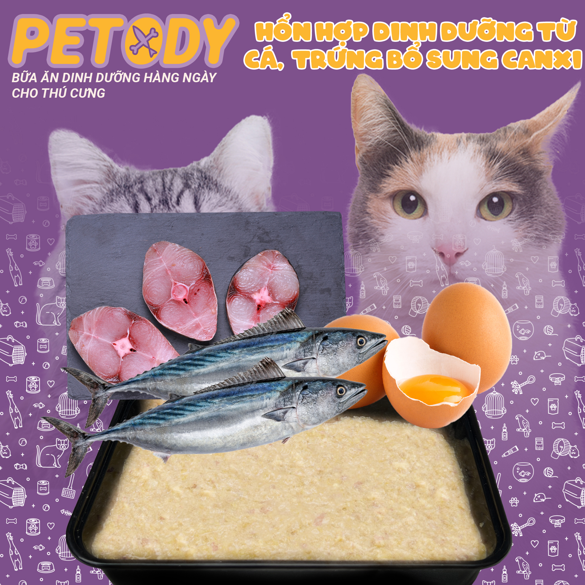 Pate tươi chó mèo PETODY 500ml - Dòng thuần vị: Nguyên chất không mix