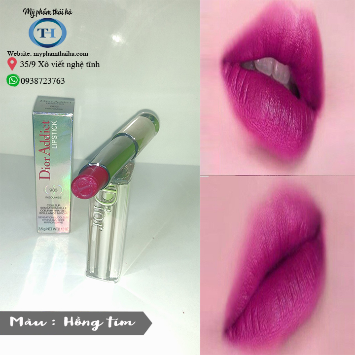 Son dior 983 insoumise màu hồng tím