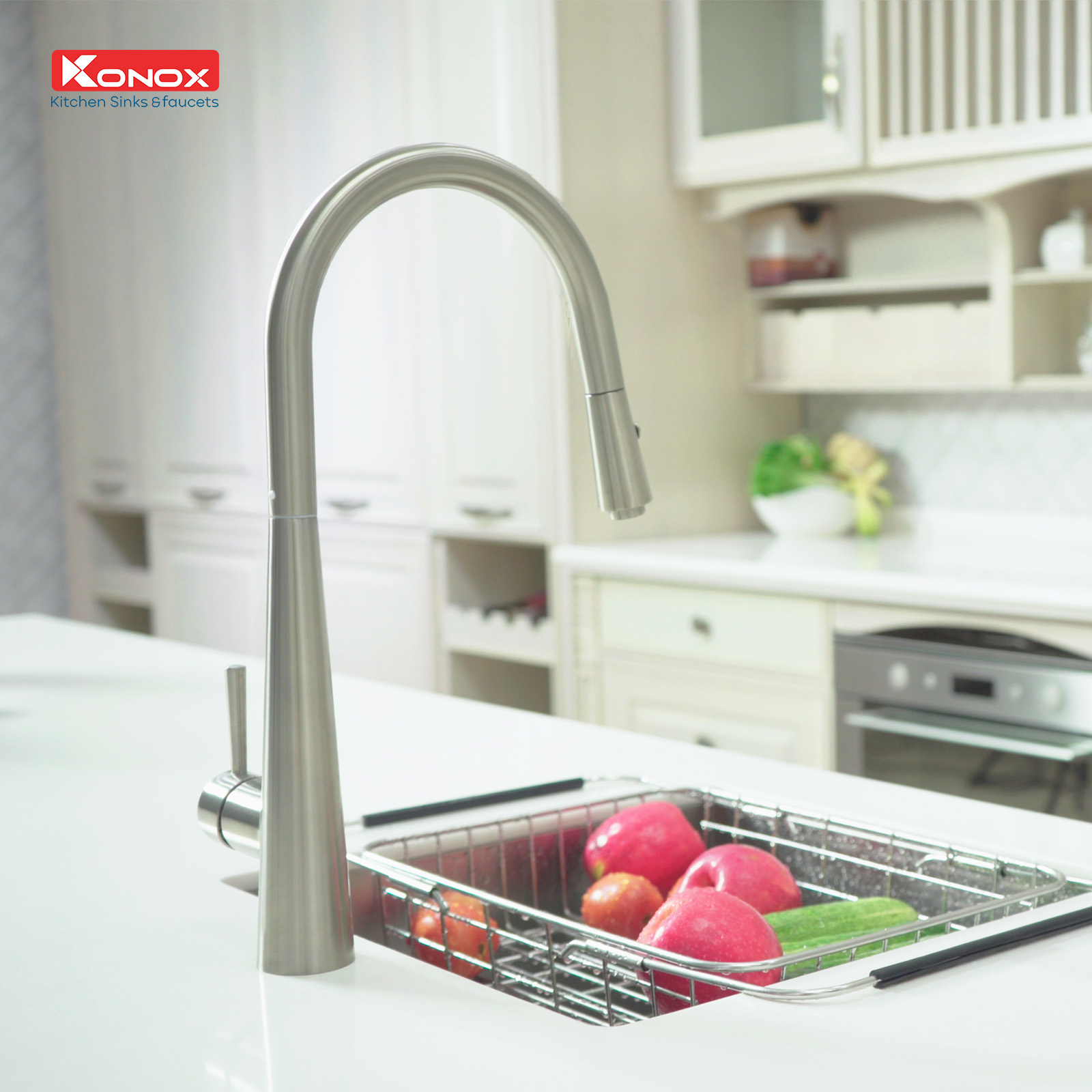Vòi rửa bát dây rút Konox KN1901N