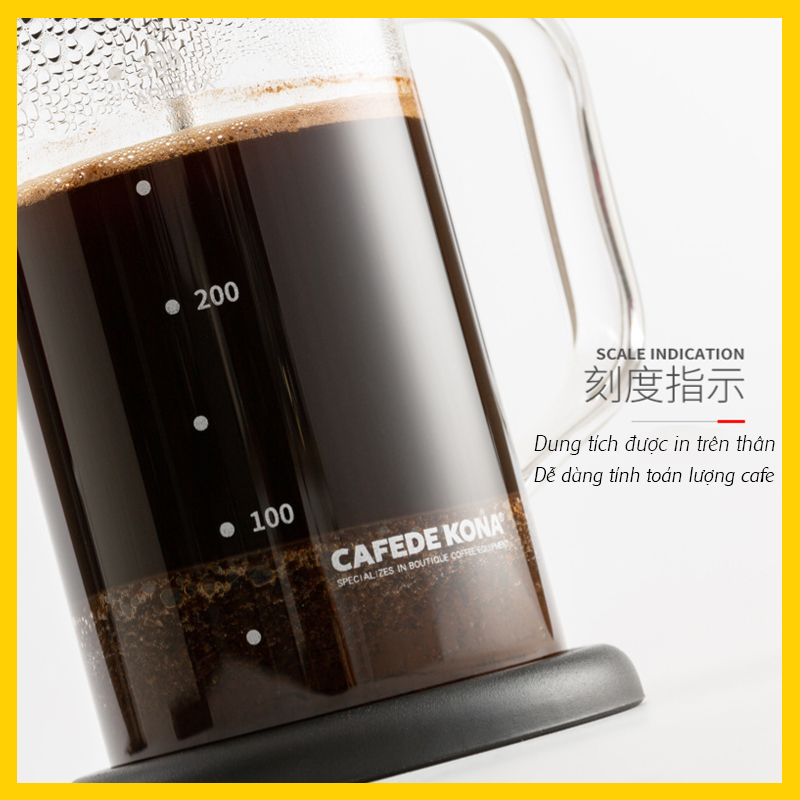 Bình pha cà phê French Press Cafede Kona