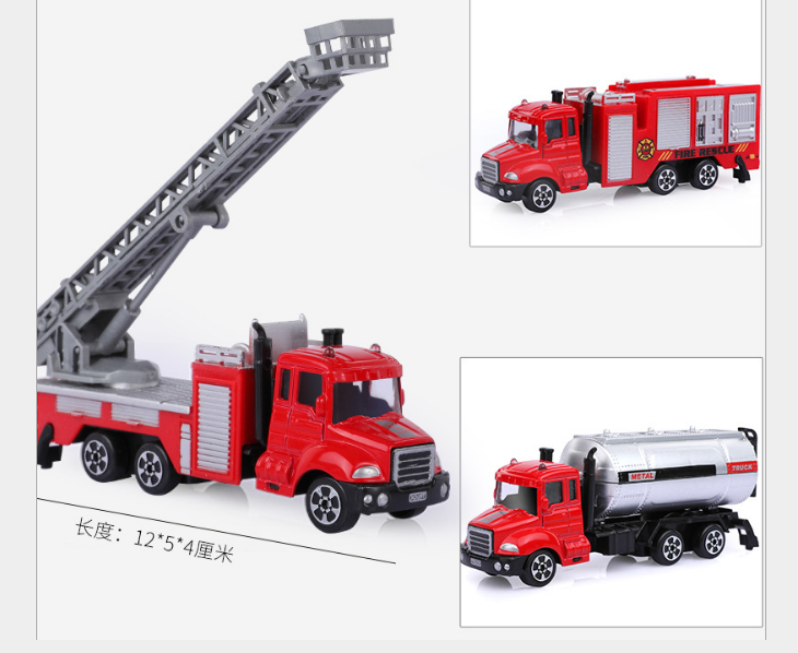 Combo xe cứu hỏa tỉ lệ 1:64