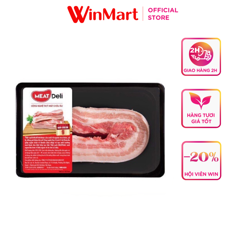 Siêu thị WinMart -Ba rọi heo đa năng Meat Deli 350g