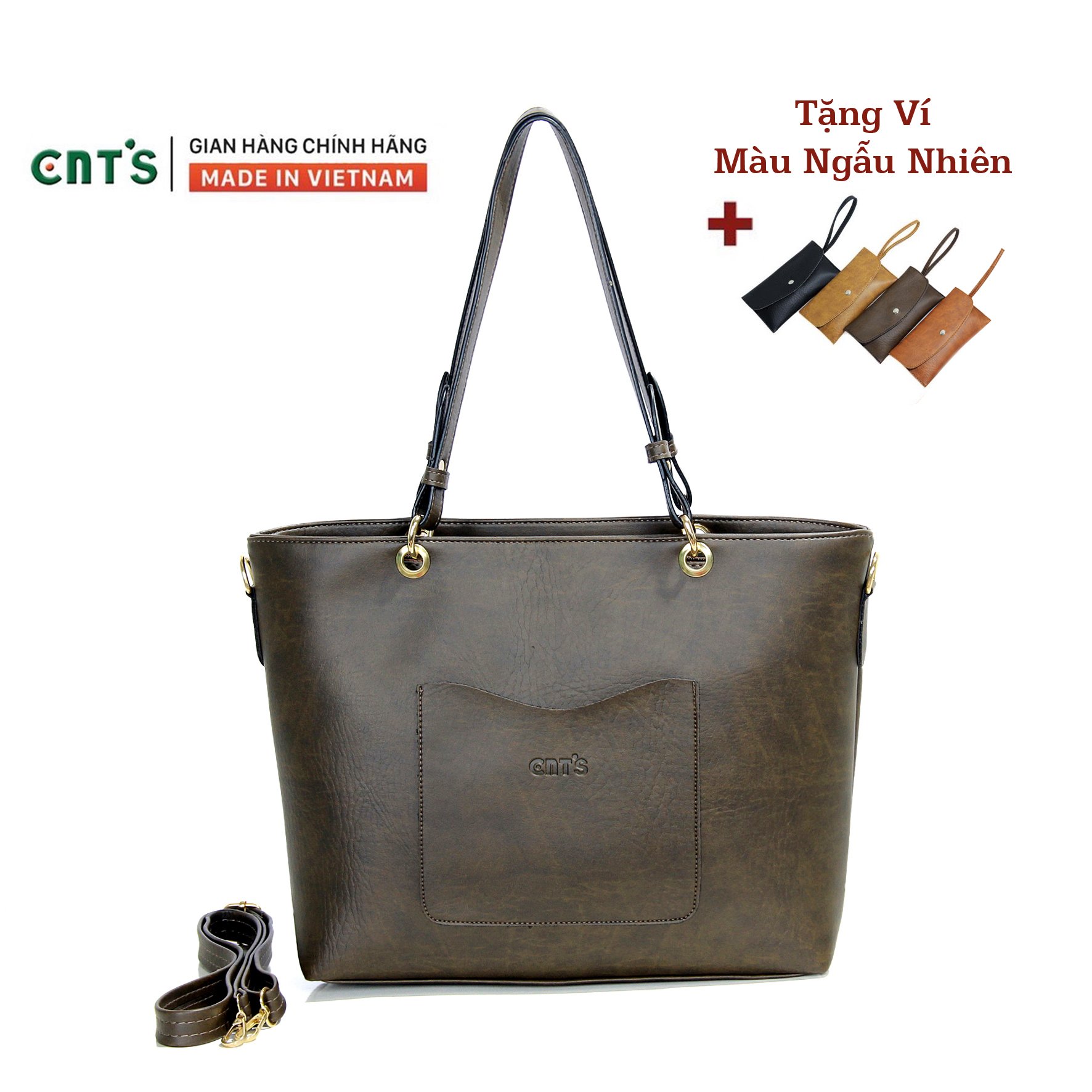 Túi xách nữ thời trang CNT TX42 cao cấp (Kèm ví)