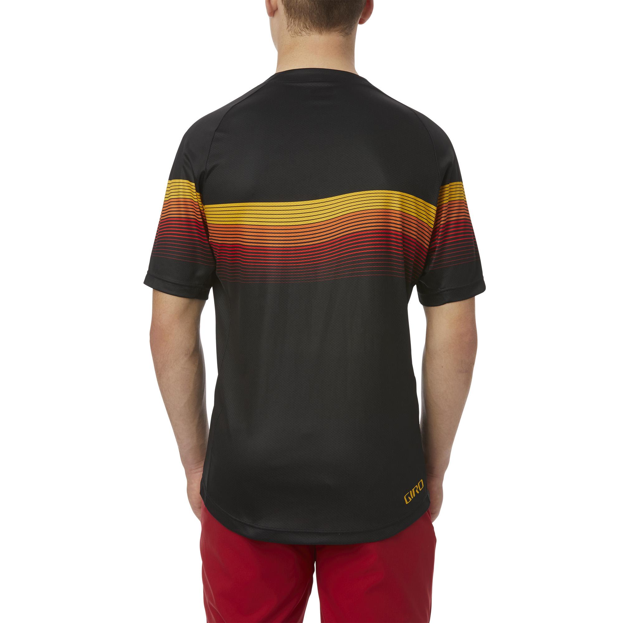 ÁO ĐẠP XE NAM GIRO ROUST JERSEY - BLACK HEATWAVE (ĐEN ĐỎ)