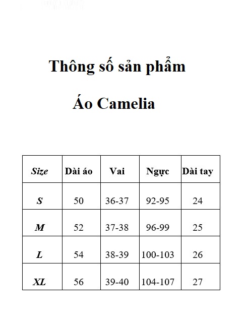 Áo ren Camelia