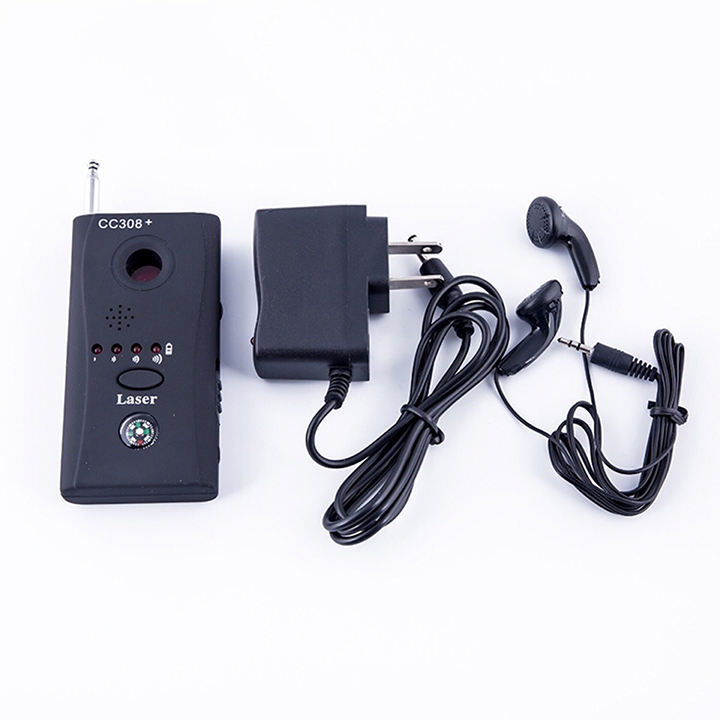 Máy phát hiện nghe lén, định vị, camera quay lén CC308+