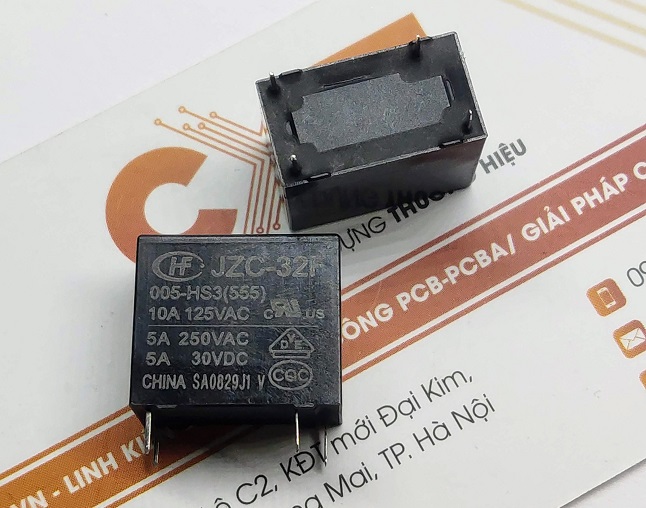Relay Rơ le 5A 5V (4 chân) JZC/HF32F-005-HS3