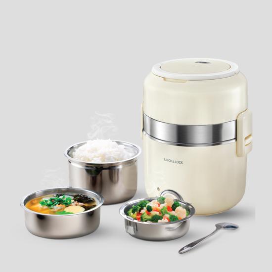 Hộp Cơm Điện Lock&Lock EJR226IVY (2 Lít) - Hàng chính hãng