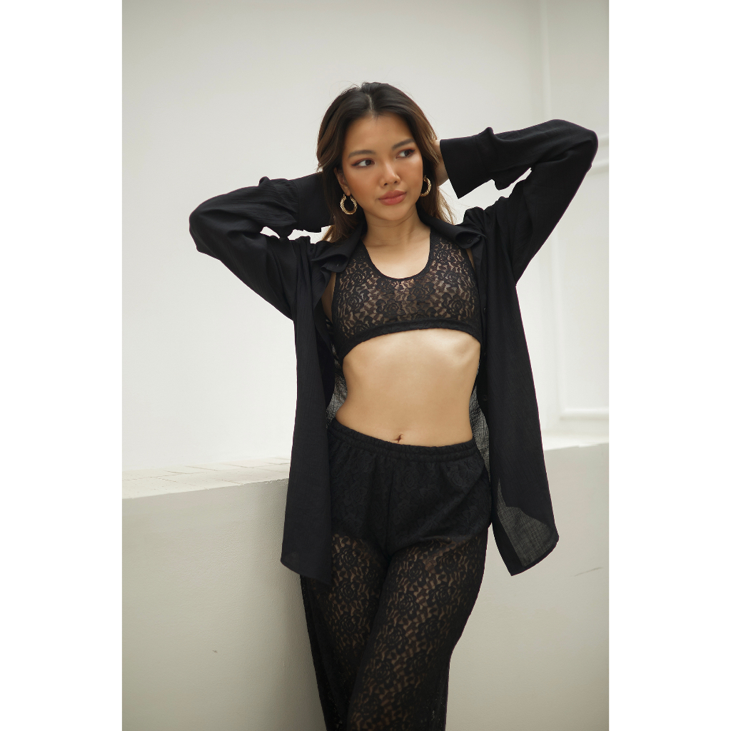 MACHNHADUONG - Áo sơmi basic màu đen - COCO SHIRT BLACK
